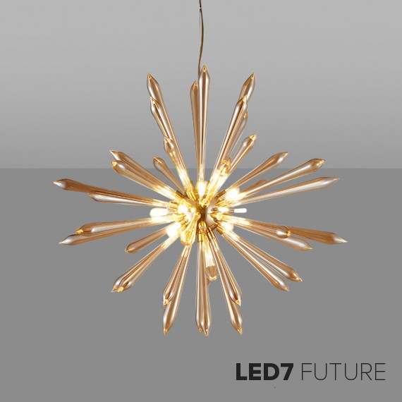 Loft Industry Modern - Crystall Sun Chandelier